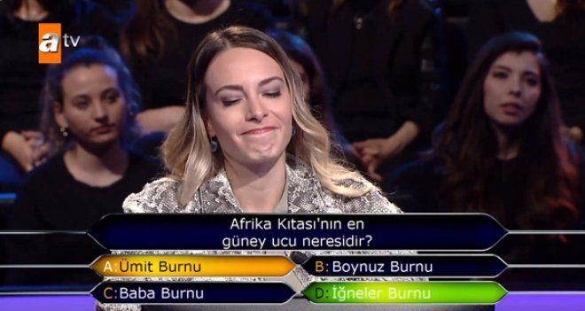 <p>250 bin'lik soruyu da açtıran Kaya, bu soru da başarı sağlayamadığı için 1 milyonluk soruyu açtıramadı.</p>