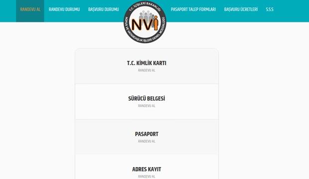 <p>Nüfus ve Vatandaşlık İşleri Alo199 Çağrı merkezinden ya da <a href="https://randevu.nvi.gov.tr/"><span style="color:#0000FF"><strong>https://randevu.nvi.gov.tr/</strong> </span></a>web portalı üzerindeki T.C.Kimlik Kartı Randevu Sisteminden rendevu alınarak yapılmaktadır.</p>
<p>Genel Müdürlük <strong><a href="https://randevu.nvi.gov.tr/"><span style="color:#0000FF">https://randevu.nvi.gov.tr/</span></a></strong> web portalı ya da Alo199 Çağrı Merkezi dışında randevusuz olarak da yurt içinde nüfus müdürlüklerine, yurt dışında ise dış temsilciliklere kimlik kartı müracaatı yapılabilir.</p>