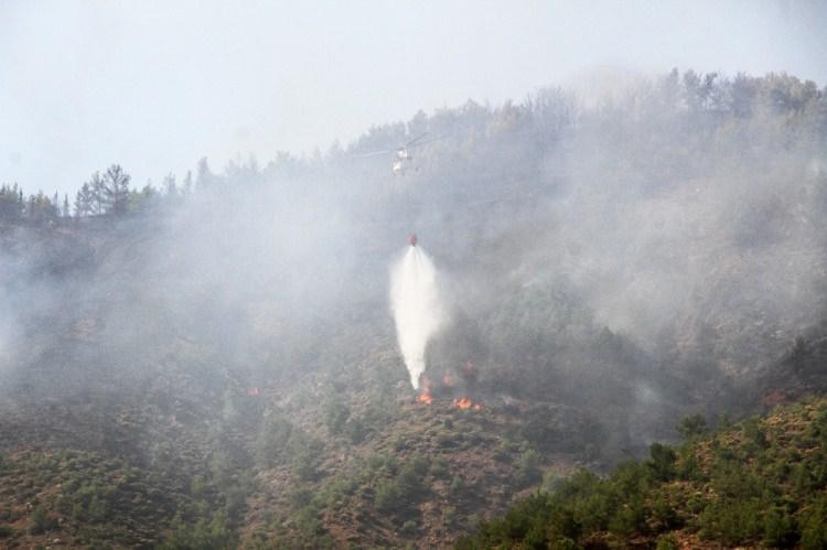 <p>Edinilen bilgiye göre; saat 15.00 sıralarında Fethiye’nin Karaçulha Mahallesi'nde bulunan Muğla Büyükşehir Belediyesi Sebze Meyve Toptancı Hali arkasındaki ormanlık alanda henüz belirlenemeyen bir nedenle yangın çıktı.</p>

<p> </p>
