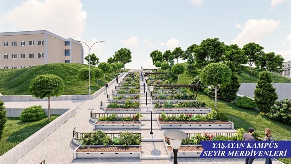<p> Aşama aşama inşallah hayata geçecek projeyle öğrencilerimiz, daha da mutlu olacakları kampüs alanına kavuşmuş olacak." diye konuştu.</p>