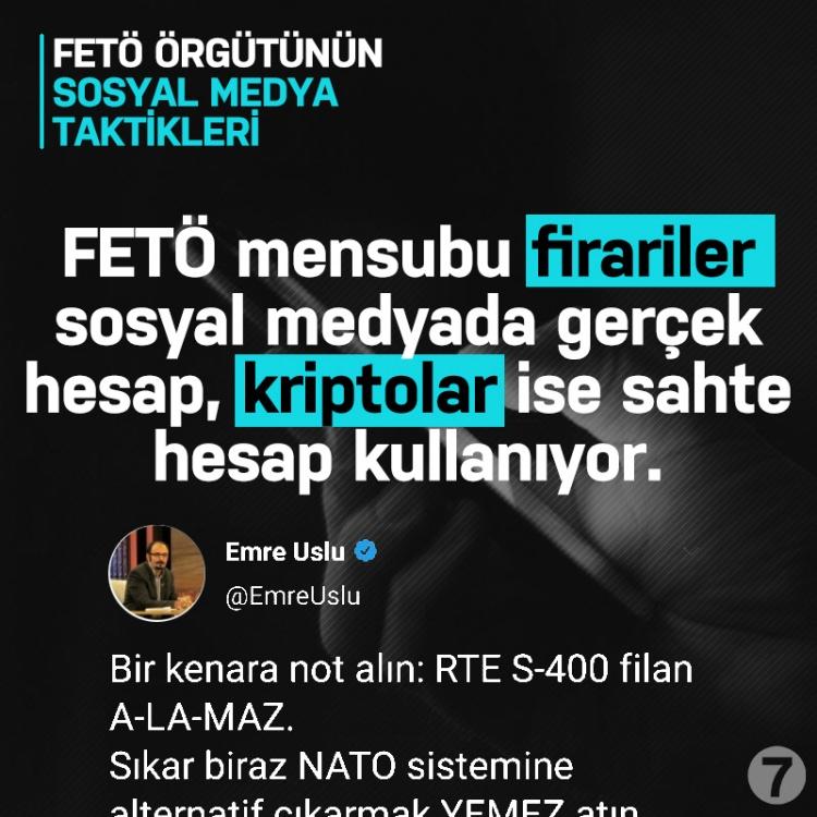 <p>Eskişehir Anadolu Üniversitesi tarafından hazırlanan FETÖ'nün sosyal medya taktiklerinin deşifre edildiği raporda, "Fetullahçı Terör Örgütü, dünyanın ilk dijital terör örgütüdür" denildi. Raporda, örgütün sanal mecralardaki 10 taktiği anlatıldı. </p>
<p> </p>