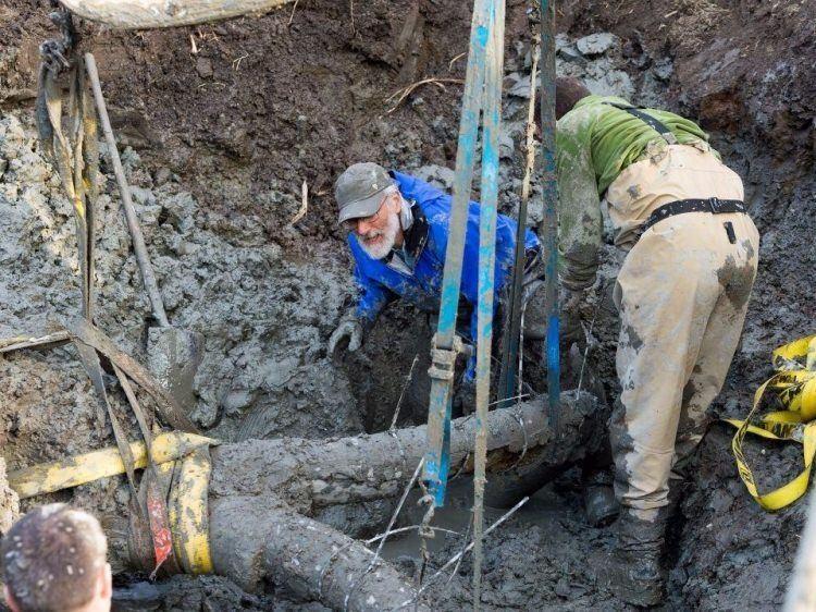 <p>Mamutun kafa tası ve dişlerini bulan çitçinin çağrısı üzerine iskeleti, Michigan Üniversitesi’nden paleontologlar incelemeler yapmak için teslim aldı.</p>
