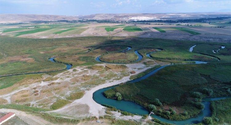 <p>Eskişehir’in Sivrihisar ilçesinde bulunan Balıkdamı Kuş Cenneti, birçok balık türünün yanı sıra 256 çeşit göçmen kuş türüne ev sahipliği yapıyor. İç Anadolu Bölgesi’nin ’Amazon Nehri’ olarak tanımlanan gölet ilk defa havadan görüntülendi.</p>