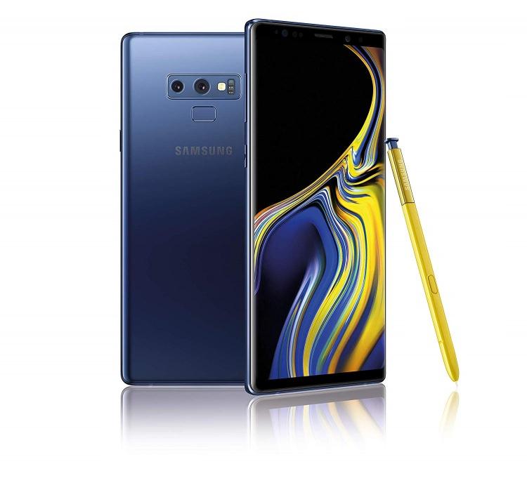 <p>– Galaxy Note 9</p>