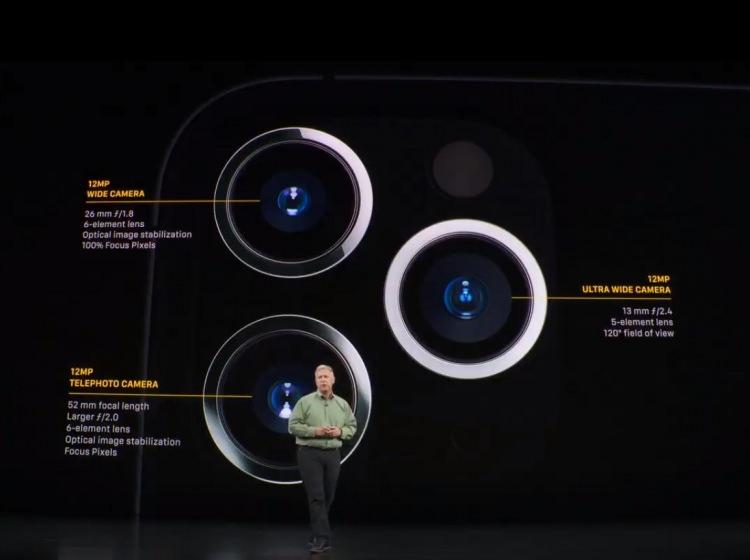 <p>iPhone 11 Pro'nun sahip olduğu kameraların özellikleri.</p>