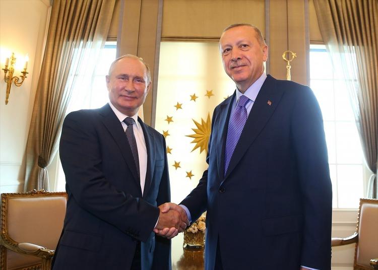 <p>Başkan Erdoğan'ın Putin ile görüşmesi sona erdi.</p>