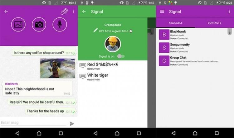 <p>Signal Offline Messenger (Android)</p>

<p> </p>
