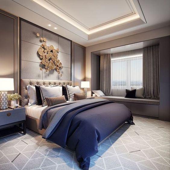 <p>2019 sonbahar modasına öne çarpan yatak odası rengi; kahverengi ve mavi tonları oluyor.</p>
