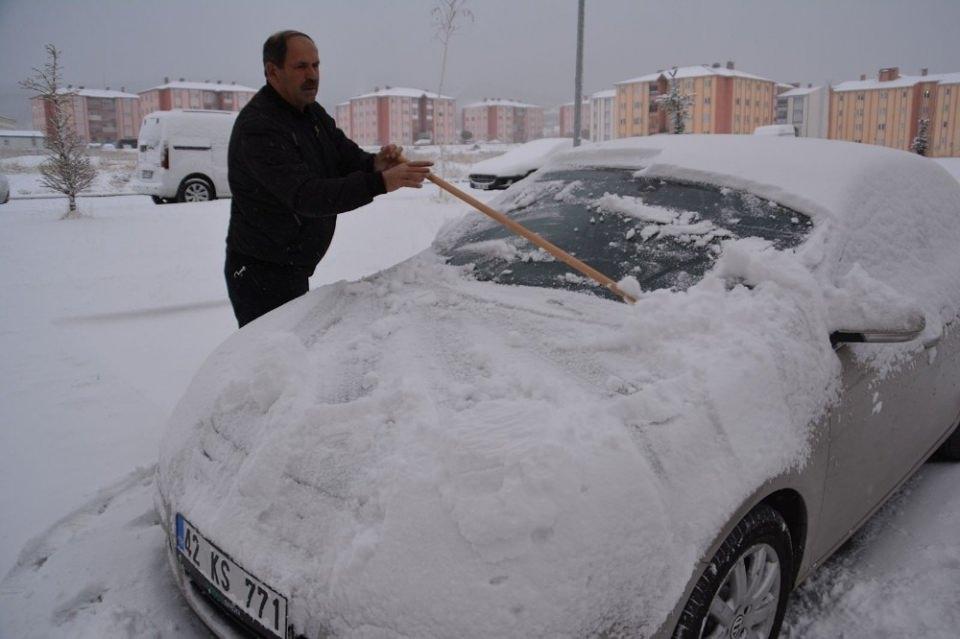 <p>Kar ile birlikte kartpostallık görüntüler de ortaya çıktı.</p>
