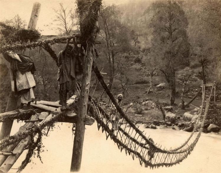 <p>Hindistan'da bir halat köprü,</p>
<p>1870 </p>