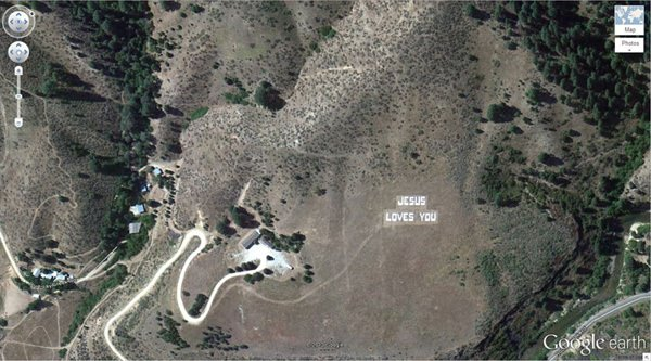 <p>12. Sevgi mesajı (43.645074, -115.993081) Boise National Forest, Boise, Idaho, ABD</p>