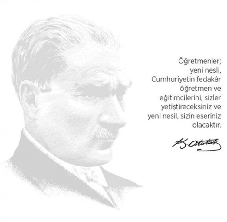 <p>PETEK DİNÇÖZ<br />
<br />
"Başöğretmenimiz Mustafa Kemal Atatürk başta olmak üzere tüm öğretmenlerimizin 24 Kasım Öğretmenler Günü’nü kutluyorum."</p>
