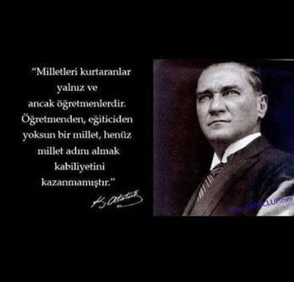 <p>HÜLYA KOÇYİĞİT</p>

<p>Başta Başöğretmenimiz Ulu Önder Gazi Mustafa Kemal Atatürk olmak üzere, geleceğin mimarlarını yetiştiren tüm öğretmenlerimizin 24 Kasım Öğretmenler Günü kutlu olsun.</p>
