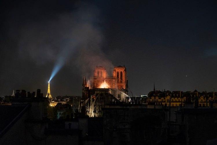 <p>Paris'teki Notre Dame Katedrali yangını</p>
<p>Veronique de Viguerie</p>