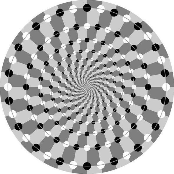 <p>Burada bir sarmal (spiral) görüyorsanız yanılıyorsunuz.</p>

<p> </p>
