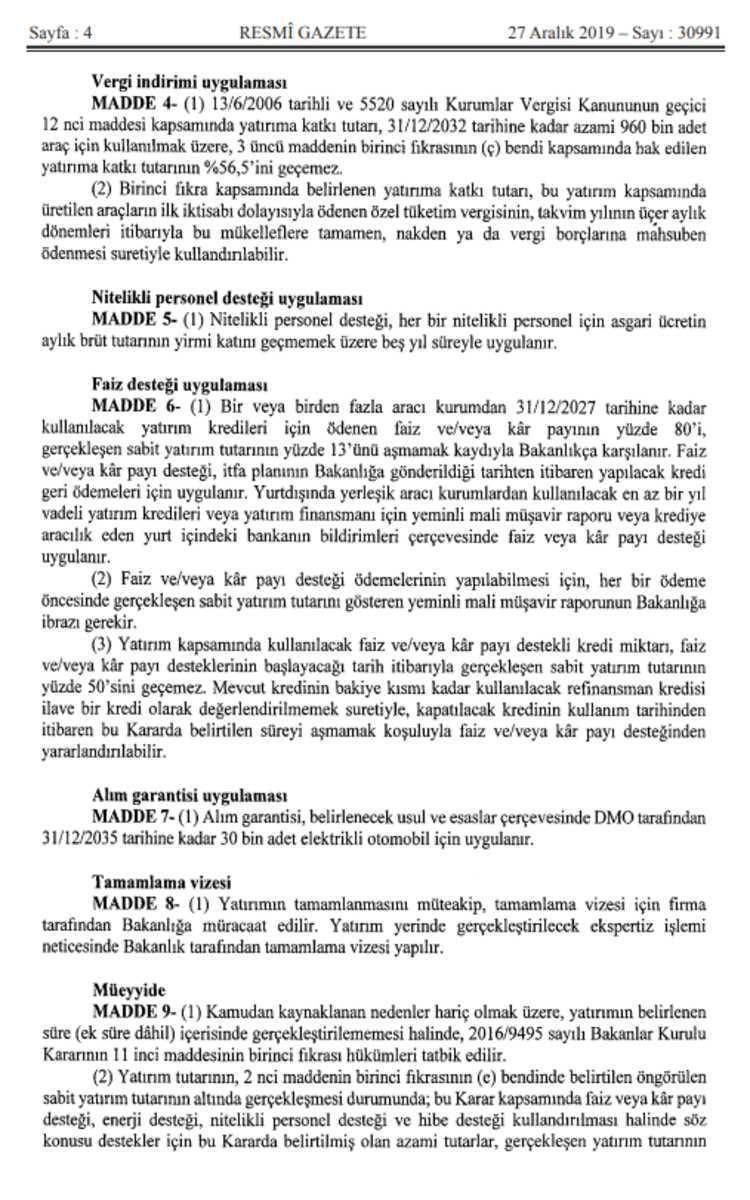 <p>Yurt dışında yerleşik aracı kurumlardan kullanılacak en az bir yıl vadeli yatırım kredileri veya yatırım finansmanı için yeminli mali müşavir raporu veya krediye aracılık eden yurt içindeki bankanın bildirimleri çerçevesinde faiz veya kar payı desteği sağlanacak.</p>
