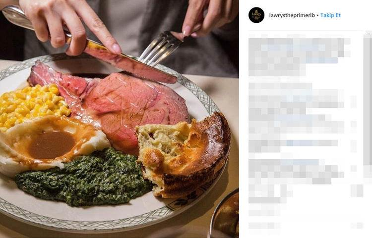 <p>ABD’nin Kaliforniya eyaletinin Beverly Hills şehrinde bulunan Lawry’s The Prime Rib de dev kaburgalarıyla meşhur.</p>
<p> </p>