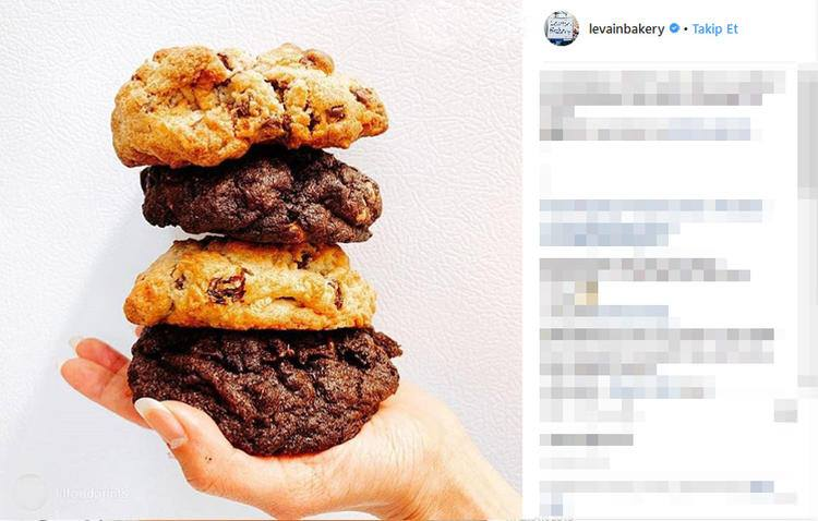 <p>New York’ta bulunan Levain Bakery’nin kurabiyeleri… İçi çikolatalı bu kurabiyeler tatlı sevmeyene bile hitap ediyor.</p>
<p> </p>