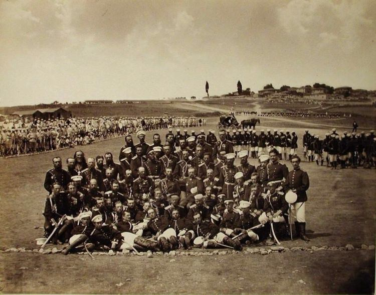 <p>Safraköy'de (Sefaköy) Rus askerleri</p>
<p> </p>