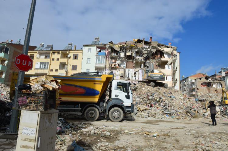 <p>Elazığ'daki kesin hasar tespit çalışmalarının tamamlanma aşamasına geldiğini bildiren Teksin, "Şu ana kadar çalışmalarımızda Elazığ'ı toparlamış durumdayız. Elazığ'da kesin hasar tespit çalışmalarımızda yüzde 98 oranına ulaştık. Bugünlerde kesin hasar tespit çalışmalarımız sona erecek." diye konuştu.</p>
<p> </p>