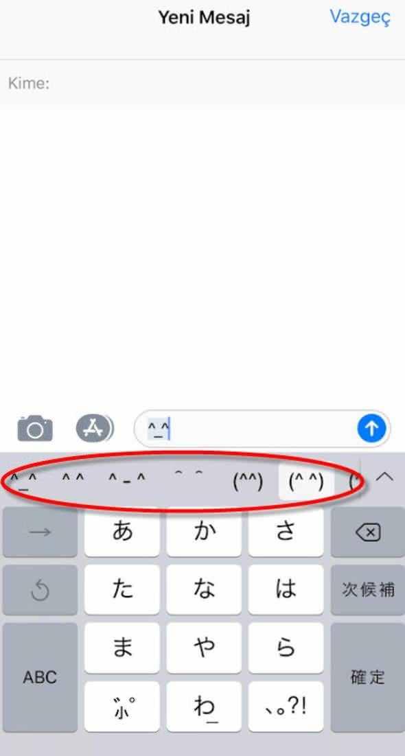 <p>İşte hepsi bu! Artık Japonca harflerden oluşan sıra dışı emojileriniz emrinize amade! Ama durun, daha bitmedi!</p>
