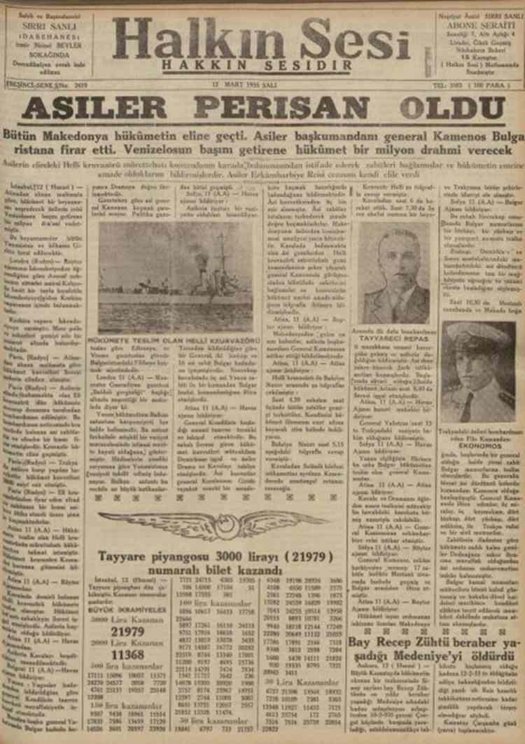 <p><strong>Halkın Sesi (1935)</strong></p>
