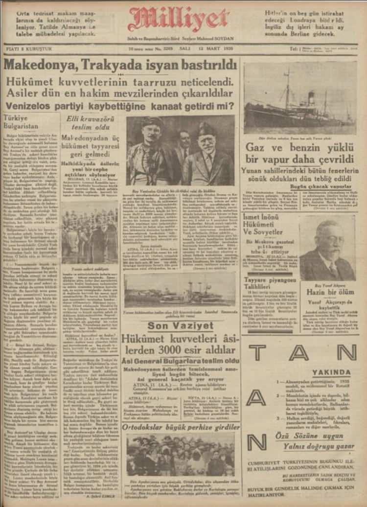 <p><strong>Milliyet (1935)</strong></p>
