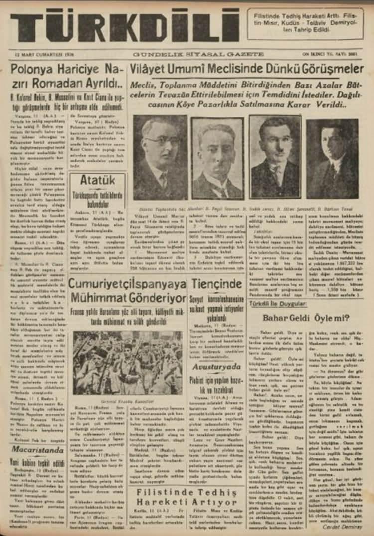 <p><strong>Türk Dili (1938)</strong></p>
