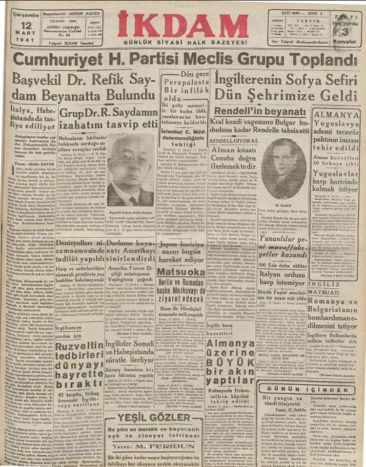 <p><strong>İkdam (Sabah Postası-1940)</strong></p>