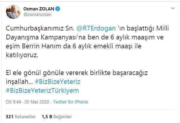 <p>Denizli Büyükşehir Belediye Başkanı Osman Zolan</p>
