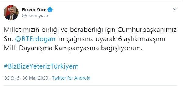 <p>Sakarya Büyükşehir Belediye Başkanı Ekrem Yüce</p>

