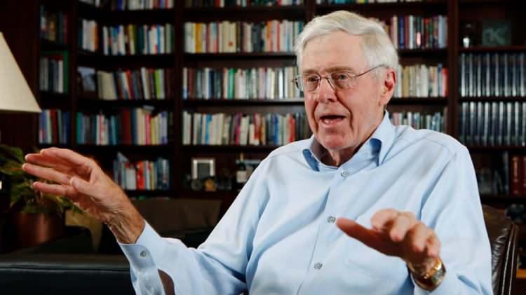 <p>18: CHARLES KOCH</p>

<p>Toplam gelir: 41,5 milyar dolar</p>

<p> </p>

<p>Ülke: ABD</p>

<p> </p>

<p>Sektör: Endüstri</p>

<p> </p>
