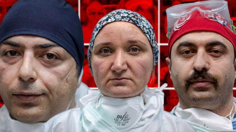 <p>Hayatlarını hiçe sayarak görev yapan sağlık çalışanları, yeni tip koronavirüs (Kovid-19) salgınıyla mücadele kapsamında ailelerinden ayrı yaşamak dahil her türlü fedakarlığı üstleniyor. </p>
<p> </p>