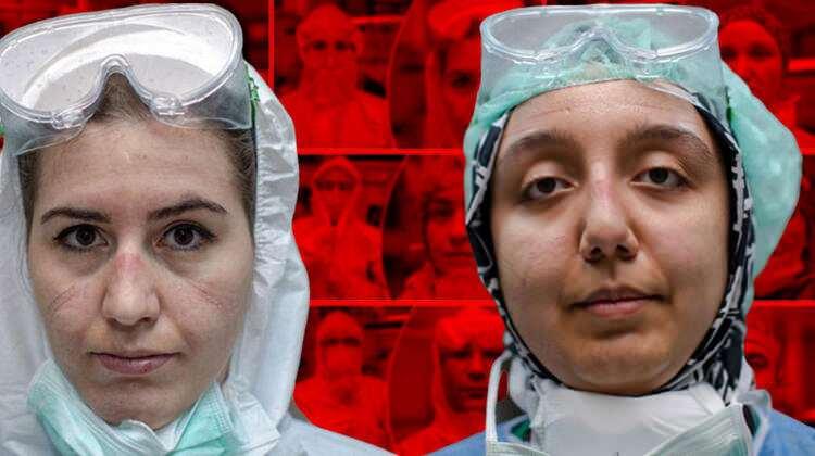 <p>Salgının ortaya çıktığı tarihten bu yana gerekli önlemler alınarak çalışmaların sürdürüldüğü Gazi Üniversitesi Hastanesine, bu süreçte Kovid-19 şüphesiyle başvuranların kontrolleri özveriyle yapılıyor. Yoğun mesaileri süresince uzun süre tıbbi maske ve koruyucu gözlük takmak zorunda kalan sağlık çalışanları, vatandaşlara, pandemi süresince evde kalmaları ve sosyal mesafe kuralına uymaları çağrısında bulunuyor.</p>
<p> </p>