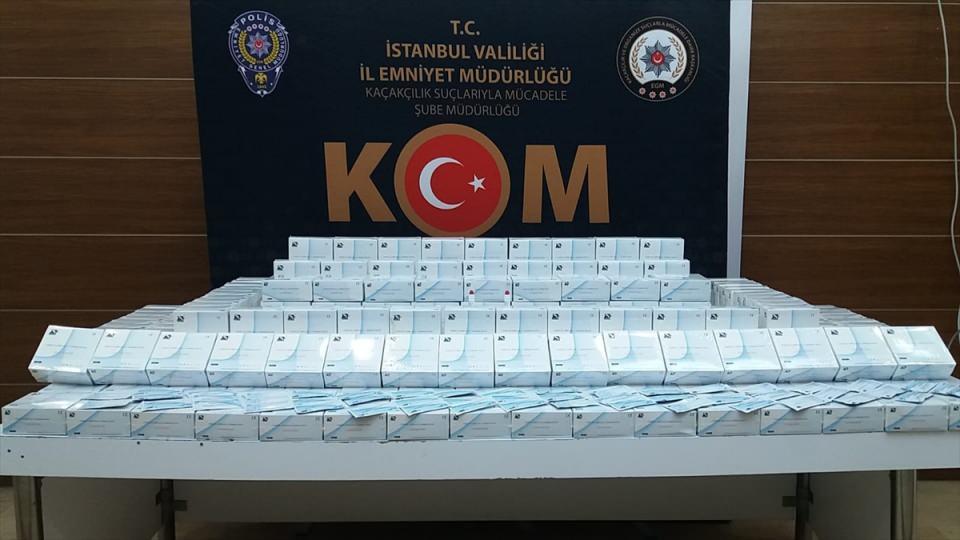 İstanbul'da kaçak satılan 5 bin 575 Kovid-19 test kitine el konuldu