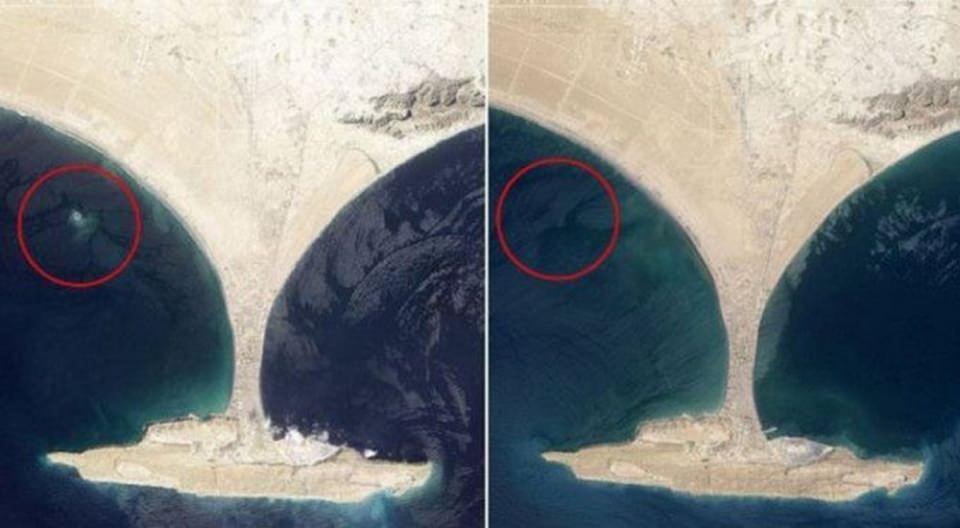 <p><strong>'DEPREM ADASI' 6 YIL DAYANABİLDİ</strong></p>
<p>6 yıl önce Pakistan'da meydana gelen 7.7 şiddetindeki deprem sonrası ortaya çıkan 'deprem adası' olarak da anılan Zalzala Koh yeniden okyanusun dibindeki yerini almış, NASA bu olaya ait görüntüleri yayınlamıştı. </p>