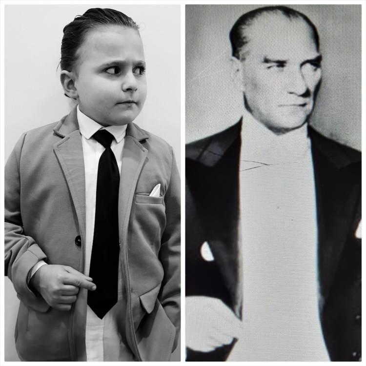 <p>Mustafa Kemal Atatürk, Charlie Chaplin, Şener Şen, Türkan Şoray, Metin Oktay, Fatma Girik, Barış Manço ve birçok ünlü gibi giydirilerek makyaj yapılan çocukların fotoğrafları, sosyal medyada beğeni topladı.</p>
<p> </p>