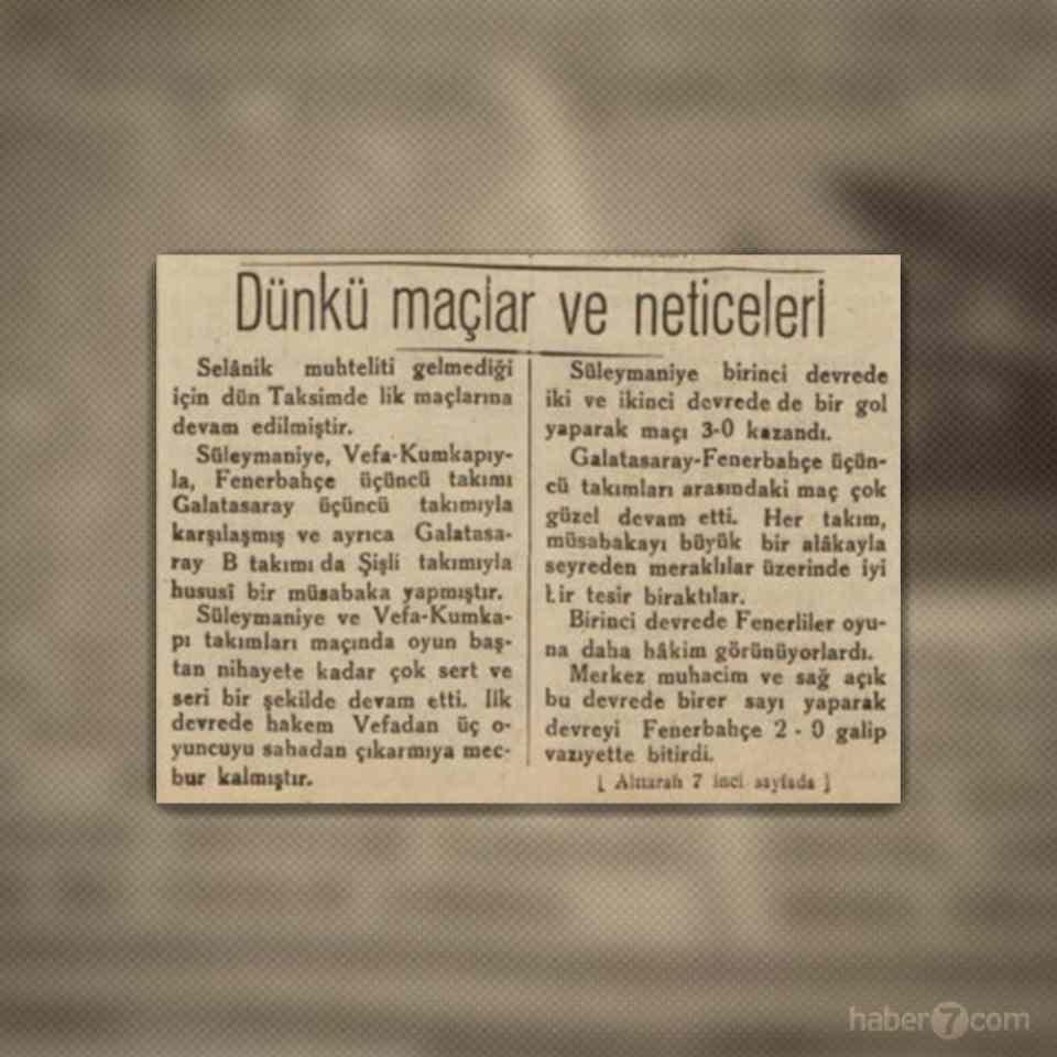 <p>Fenerbahçe ve Galatasaray derbisi bu neticede… Ezeli iki rakibin üçüncü takımlarının yaptığı maç bile haber değeri taşıyor. </p>
