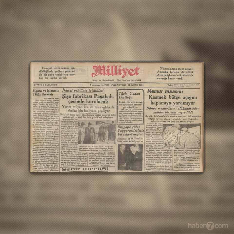 <p>Milliyet, Paşabahçe şişe cam fabrikasının kurulacağını müjdeliyor. Sene 1934…</p>
