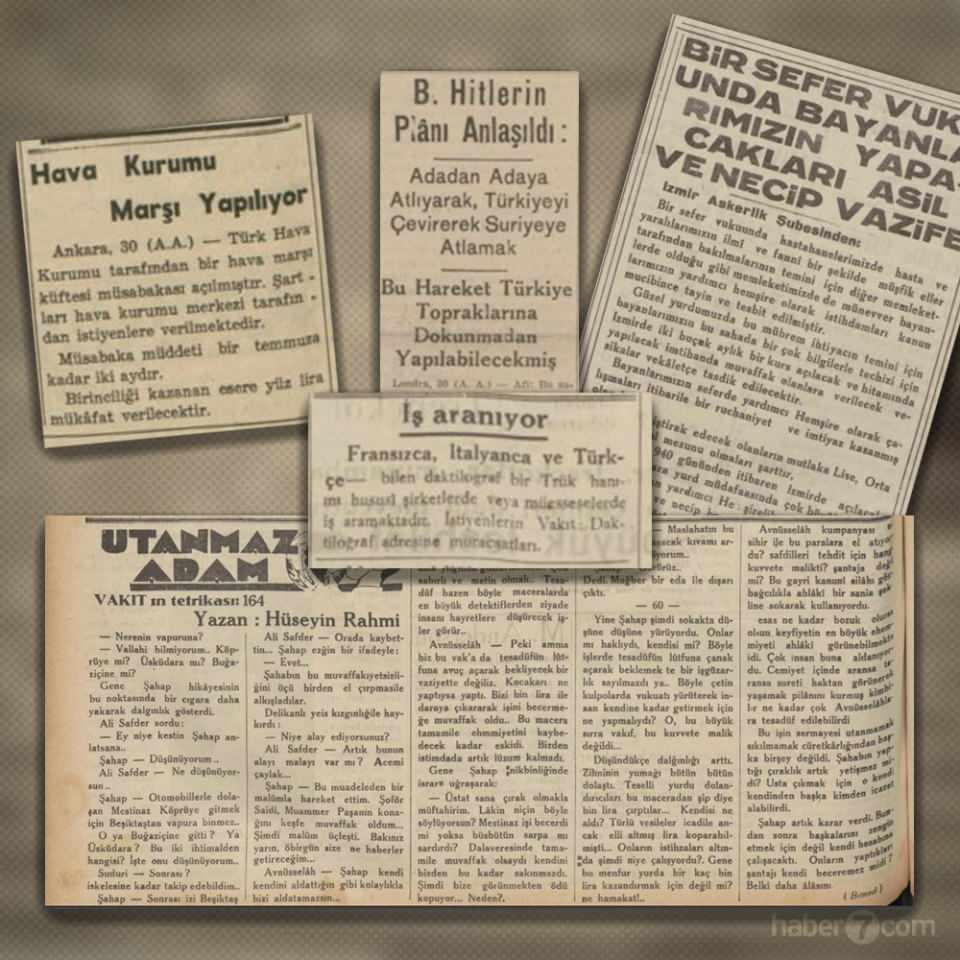 <p>Tarihin tozlu yaprakları günümüzü tamamen aydınlatmasa da geçmişte yaşananlar ve olayların ne şekilde ele alındığı birçok zaman bugün nerden nereye geldiğimizin bir göstergesi oluyor. Geçmişte neler yaşandığını anlamanın en iyi yollarından birisi de tarihin akışını belgeleyen gazeteler. Bakın geçmiş yıllarda bugünün tarihinde neler olmuş? </p>
