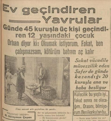 <p>İç sayfalardan ilginç bir soya haber. Aile geçindirmek zorunda olan çocukların hikayeleri ibret verici…</p>