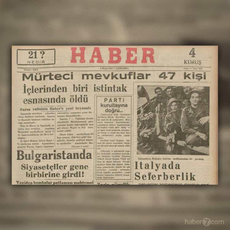 <p>8 Mayıs 1935 Haber gazetesinin manşetinde irtica var. Aralarında Antalya müftüsünün de bulunduğu ve çoğunluğu için ‘cahil’ denilen 47 mürtecinin gözaltına alındığı yazıyor. 28 Şubat bin yıl sürmüyor ama uzun yıllar süregelen bir hukuk tanımayan düzenin son halkalarından bir oluyor aslında.</p>
