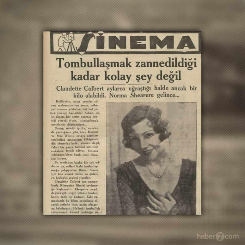 <p>4- Hollywood’da güzelliğin yeni tanımı kilolu olmak... Bu akımın öncülerinden Kleopatra filminin yıldızı Claudette Colbert ise durumu şöyle özetliyor: Tombullaşmak zannedildiği kadar kolay şey değil.</p>
