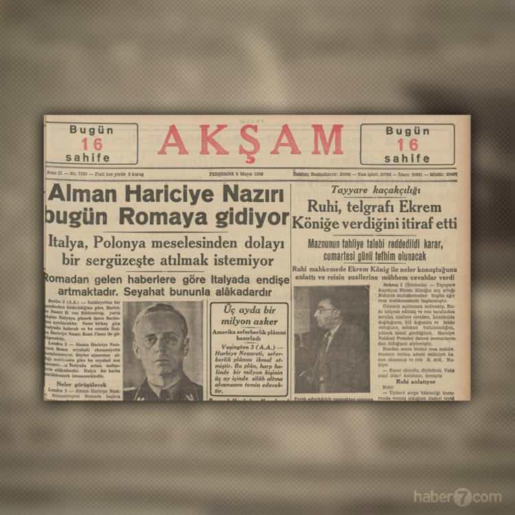 <p>1939’un Akşam gazetesindeyiz. İtalya’nın savaş hamleleri dur durak bilmiyor. Diğer taraftan ABD 1 milyon askerini hazır hale getirmiş durumda…</p>
