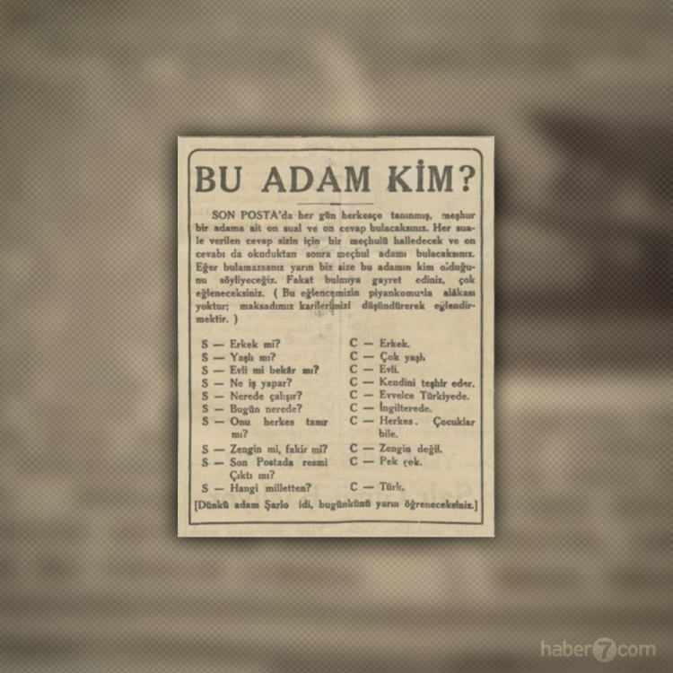 <p><strong>BU ADAM KİM?</strong></p>

<p>O dönemki gazetelerin okuyucu interaktivitesini sağlamak için başvurduğu en önemli yollardan biri kuponla çekilişe katılarak cevaplanan sorular ve bulmacalar. Gazetenin bulmacası ise soru cevap şeklinde. 10 soru ve 1o cevapla tanımlanan “Bu adam kim” bulmacasının yanıtı ise ertesi gün veriliyor. Ama biz baştan söyleyelim. Doğru cevap Zaro Ağa…</p>
