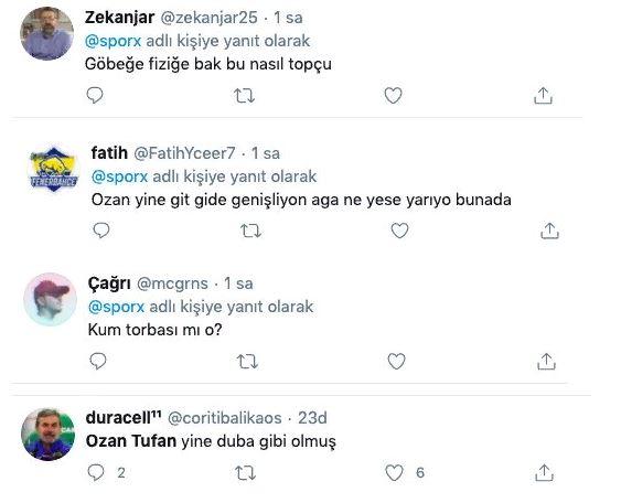 <p>Ozan Tufan hakkında Twitter'da yapılan eleştiriler...</p>
