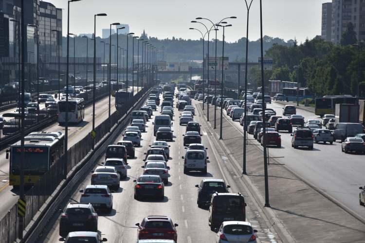 İstanbul'da trafik yoğunluğu