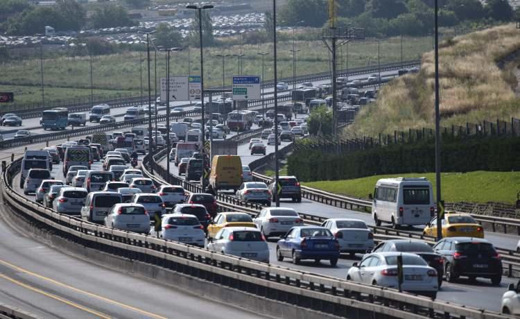 İstanbul'da trafik yoğunluğu