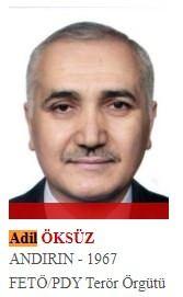 <p>FETÖ'nün eski Hava Kuvvetleri Komutanı olup daha sonra Türk Silahlı Kuvvetleri imamı olan ve Gülen'in sır kutusu olarak anılan Adil Öksüz, Gülen'in talimatıyla 2015 seçimlerinin ardından darbe girişimi planlamaya başladı. O günden 15 Temmuz 2016'ya kadar 12 kez darbe girişimi için toplantı yapan Öksüz, her bir toplantının ardından ABD'ye gidip Gülen'e rapor verdi. Hain darbe girişimi sırasında Akıncı Üssü yakınlarında jandarma ekipleri tarafından yakalanan şahıs, savcılık sorgusunda tarla bakmak için orada bulunduğunu ileri sürdü. Tutuklanma talebiyle mahkemeye sevk edildiyse de serbest bırakıldı. Bunu fırsat bilen Öksüz, ortadan kayboldu.</p>
<p> </p>