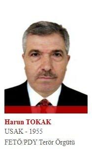 <p>FETÖ'nün tepe yönetim kadrosunda bulunan Harun Tokak, 1997-2008 yılları arasında Gazeteciler ve Yazarlar Vakfı Başkanlığı yaptı. FETÖ/PDY'nin İsrail ve Ortadoğu imamıydı.</p>
<p> </p>